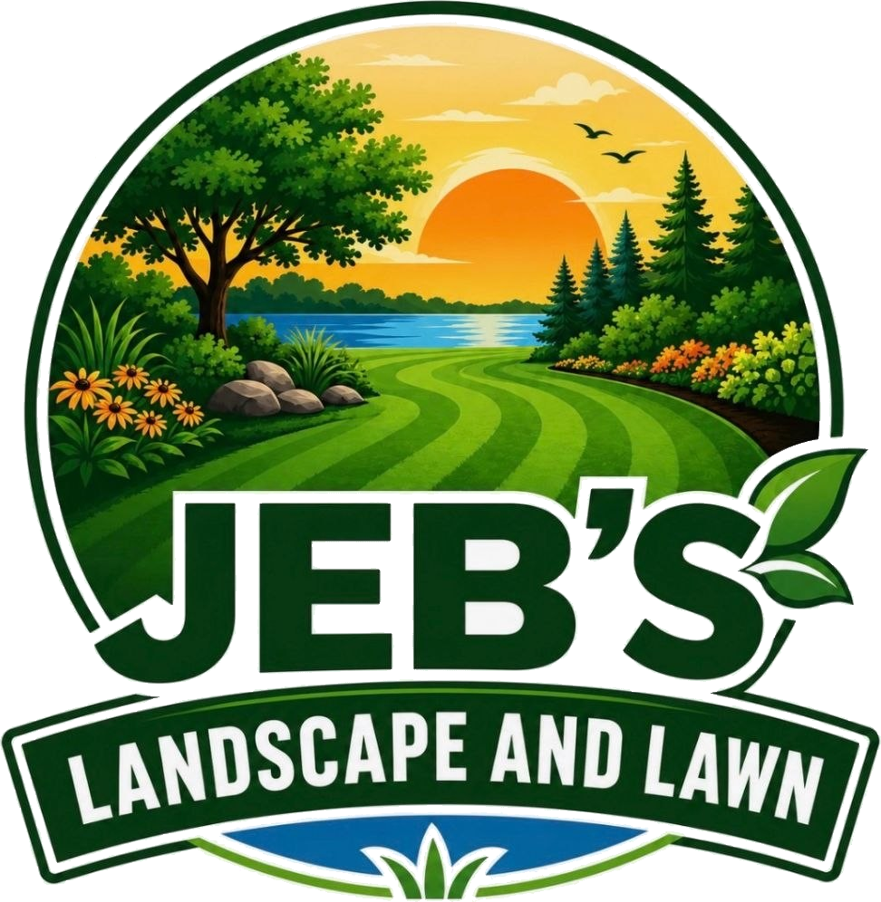 A professionally mowed, neatly edged lawn cared for by Jeb's Landscape and Lawn in Hoover, Alabama